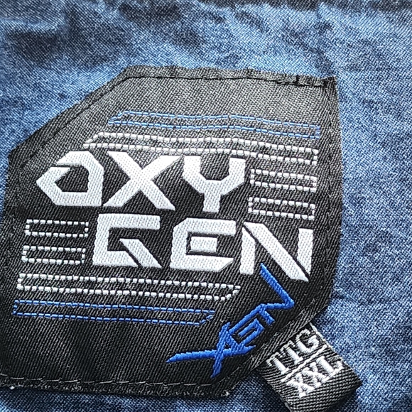 Oxygen XGN Men long sleeves black shirt,plus size XXL - Picture 11 of 16